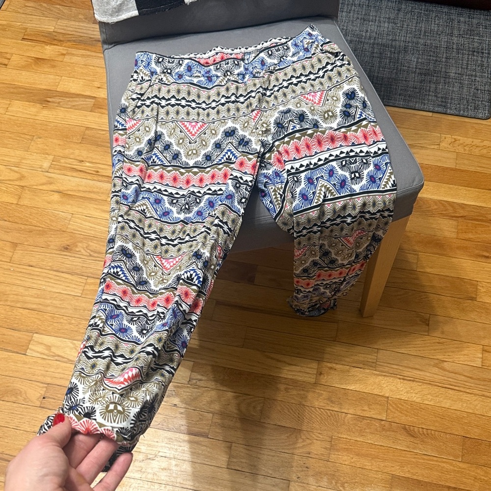 Old Navy Multicolor Patterned Ankle Pants